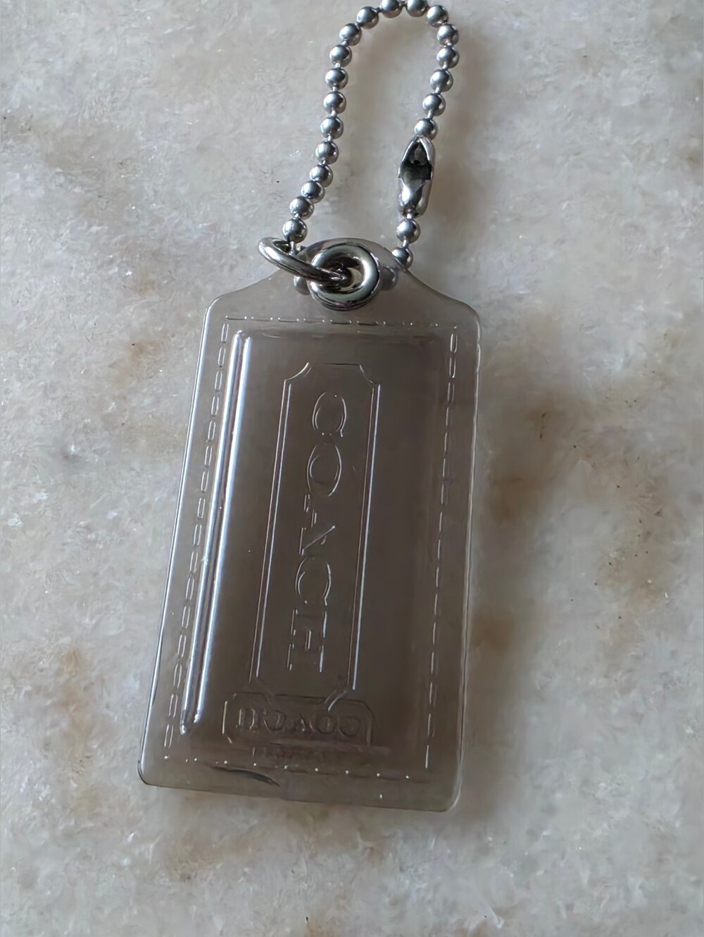 Coach Clear Hangtag